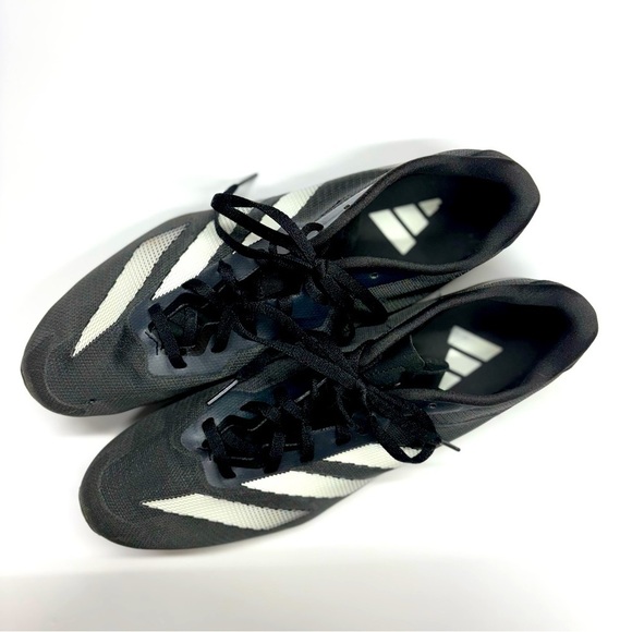 adidas Other - Adidas Sprintstar Track and Field Spikes Black and White Mens Size 12